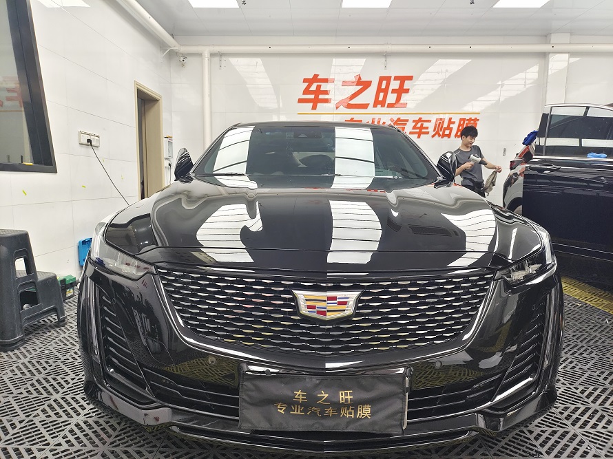 广州客户凯迪拉克CT5版贴3M全车隐形车衣案例(图3)