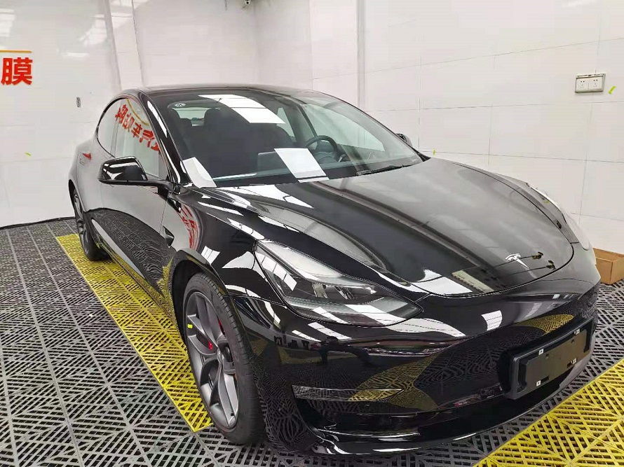 特斯拉客户贴了全车3M隔热膜，3M隔膜防爆膜案例(图2)