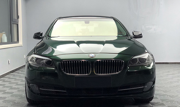 宝马5系3M2080改色膜金属午夜绿案例(图3)
