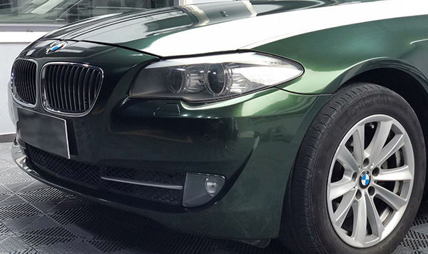 宝马5系3M2080改色膜金属午夜绿案例(图4)