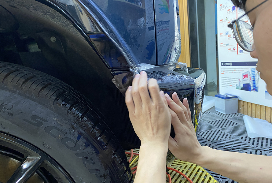 奔驰大G3M漆面保护膜隐形车衣案例(图6)