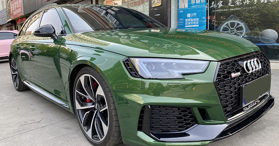 奥迪RS43M漆面保护膜隐形车衣系列案例(图2)